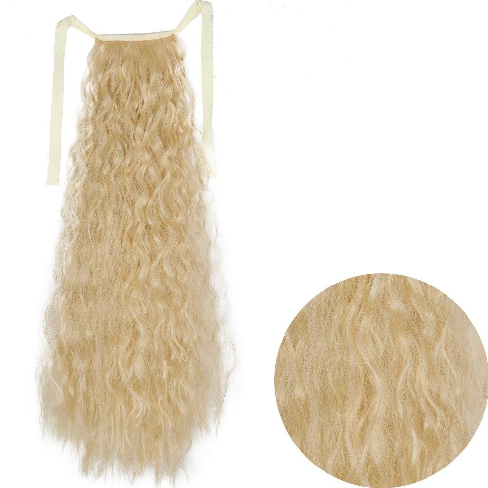 

LISI HAIR женский длинный волнистый шиньон из синтетического волокна, натуральный волнистый косплей, повседневная одежда, длинный вьющийся хвост, удлиненный хвост 55 cm