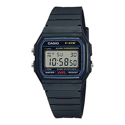 CASIO Watch Quartz F-91W-1 Unisex Cheap Casio Black Overseas Model