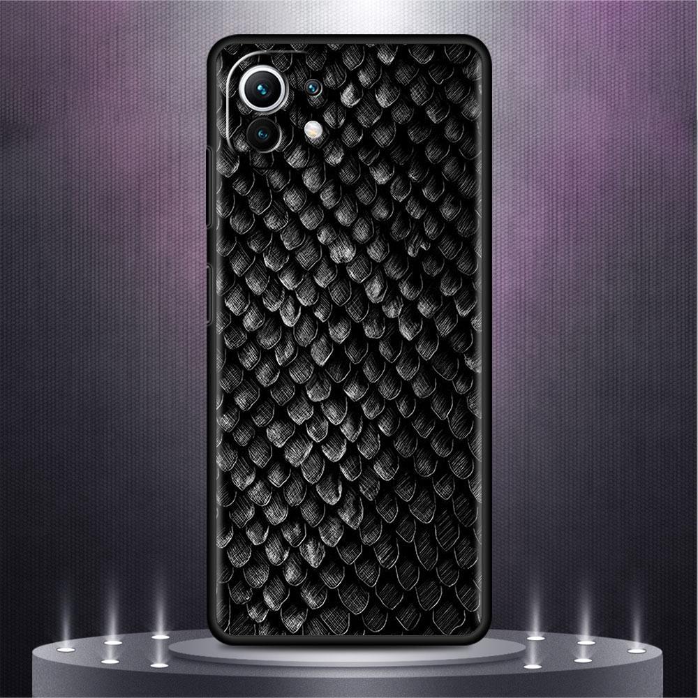 Husă Pentru Xiaomi Mi Poco X3 X4 NFC M3 Mi 11 11T 10 T 9T 12 9 10T Lite Silicon Spate Husă Telefon Imprimeu Piele de Șarpe