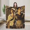 Newt X Thomas Flannel Blanket The Maze Runner  Movie Warm Soft Throw Blanket for Bedroom Picnic Fashion Bedspread Sofa Bed Cover