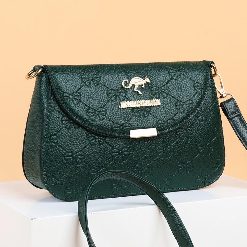 PU Soft Leather Texture New Women's Bag Crossbody Bag Simple Large Capacity Small Square Bag Casual Fashion Shoulder Bag