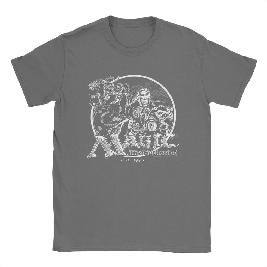 Games Gathering MTG Pánske tričko Retro Logo Vtipné bavlnené tričká Okrúhly výstrih Krátky rukáv Tričko Nadrozmerné merch
