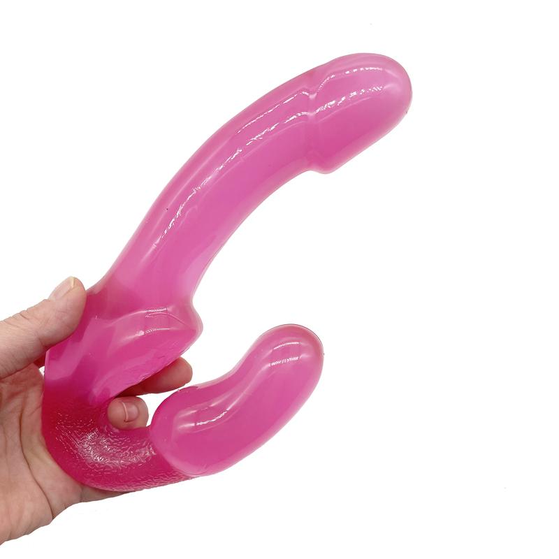 Strapless Strapon Dildo No Vibrator Female Double G Spot Adult Sex Toys For Women Couple Silicone Anal Prostate Massager