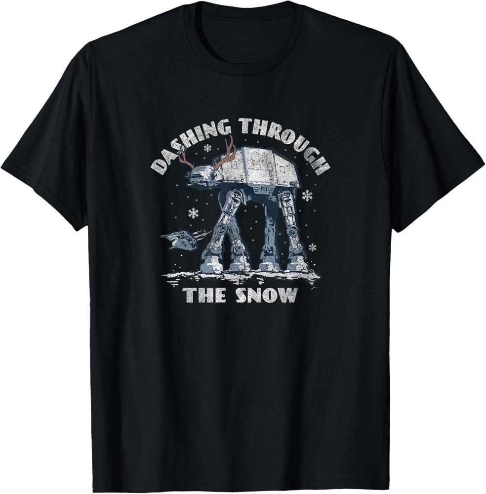 

Star Wars Christmas AT-AT Walker Dashing Through The Snow T-Shirt S