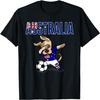 Dabbing Dog Australia Soccer Fans Jersey Australian Football T-Shirt