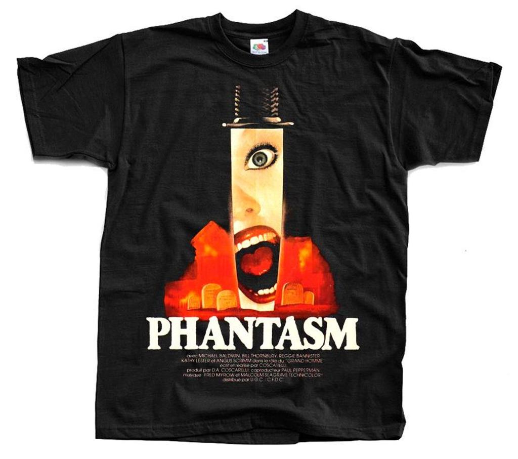 Phantasm horror movie poster T-Shirt Black vintage scary all sizes S-5XL