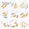 Luxury Cubic Zirconia Pearl Clasps 18K Gold Plated Fastener Clasp Connectors For Jewelry Making DIY Necklace Accessories