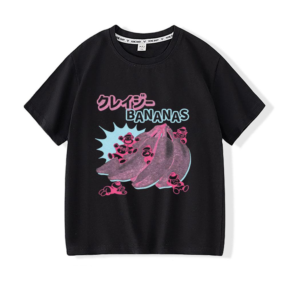 Donkey Kong Bananza Kids Tees Cartoon Print 100Cotton Anime T-shirt Kawaii Tops Girls and Boys Short Sleeve Casual T Shirt Children Summer Clothes