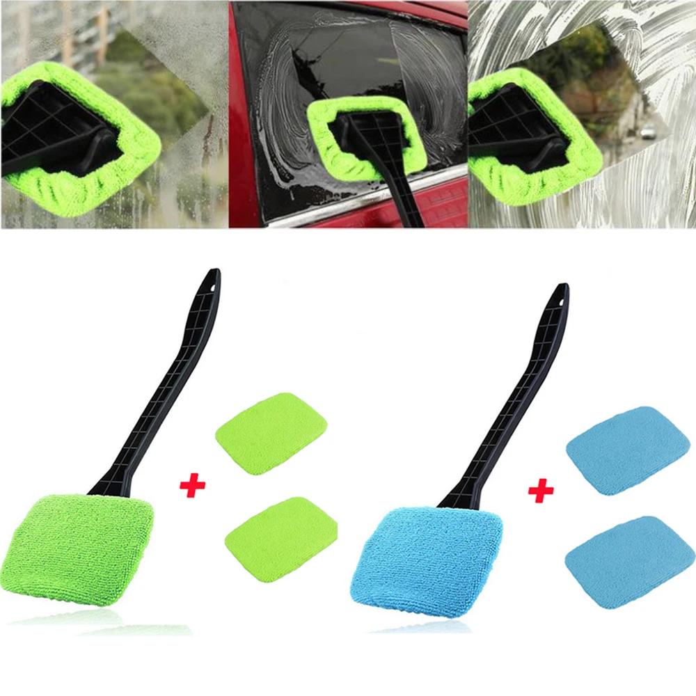Car Window Cleaning Tool Cleaning Brush Kit Windshield Wiper Microfiber Wiper Cleaning Brush