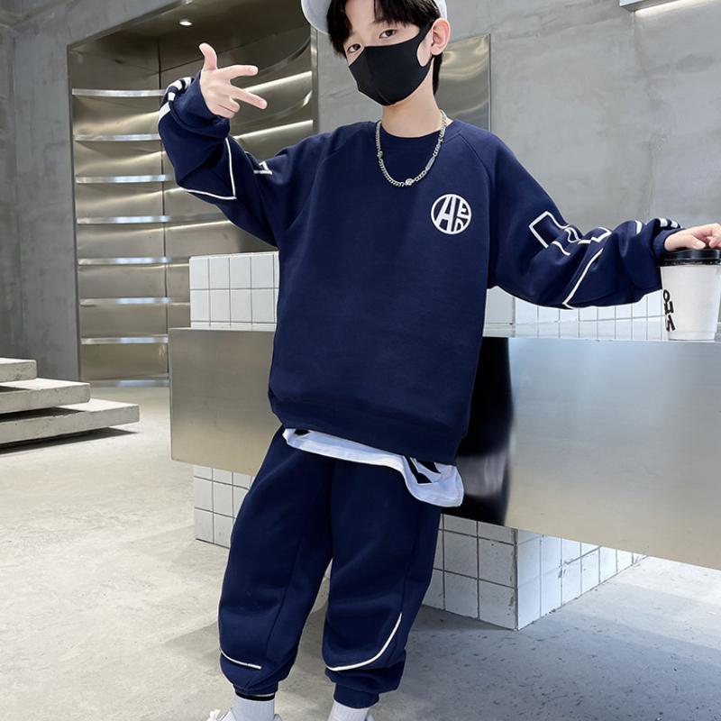 Jungen Sweatshirts + Hosen Kinder Anzüge 2PCS Set Baumwolle Frühling Herbst Baumwolle Jogginganzug Jugendliche Weihnachten Geschenk Kind