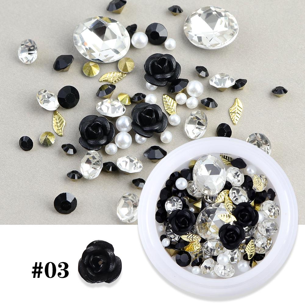 

1 шт. Красный 3D сплав роза цветок украшения для ногтей стразы микс имитация жемчуга подвески аксессуары для ногтей валентинка маникюрные принадлежности