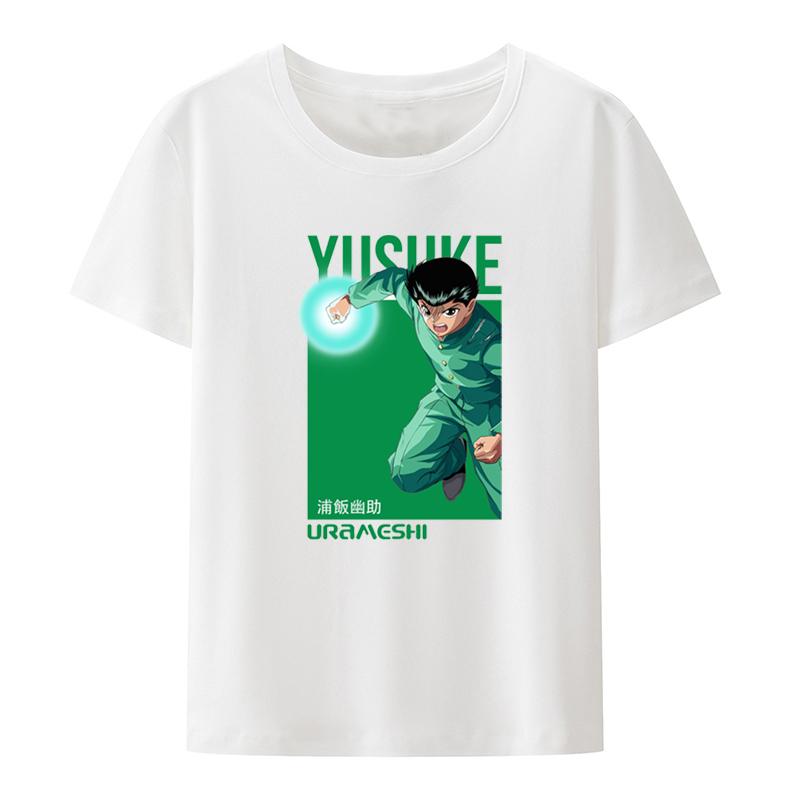 

YuYu Hakusho Man Short Sleeve Tshirt Nostalgic Japanese Anime Print Graphic Tshirts Tops Camisa Koszulki Camisetas Novelty S