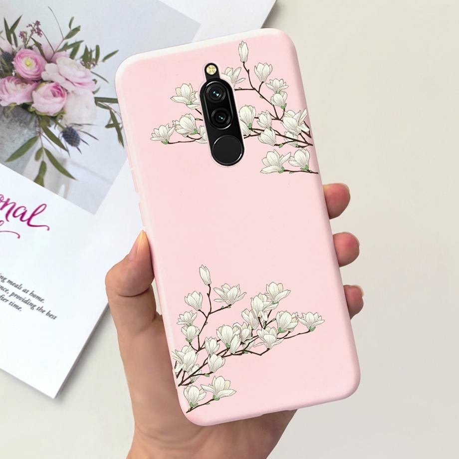 Liquid Silicone Cute Case for Xiaomi Redmi 8 Capa Protective Back Cover For Redmi Note 8 Pro Note8Pro Note 8T Bumper Redmi8 Case