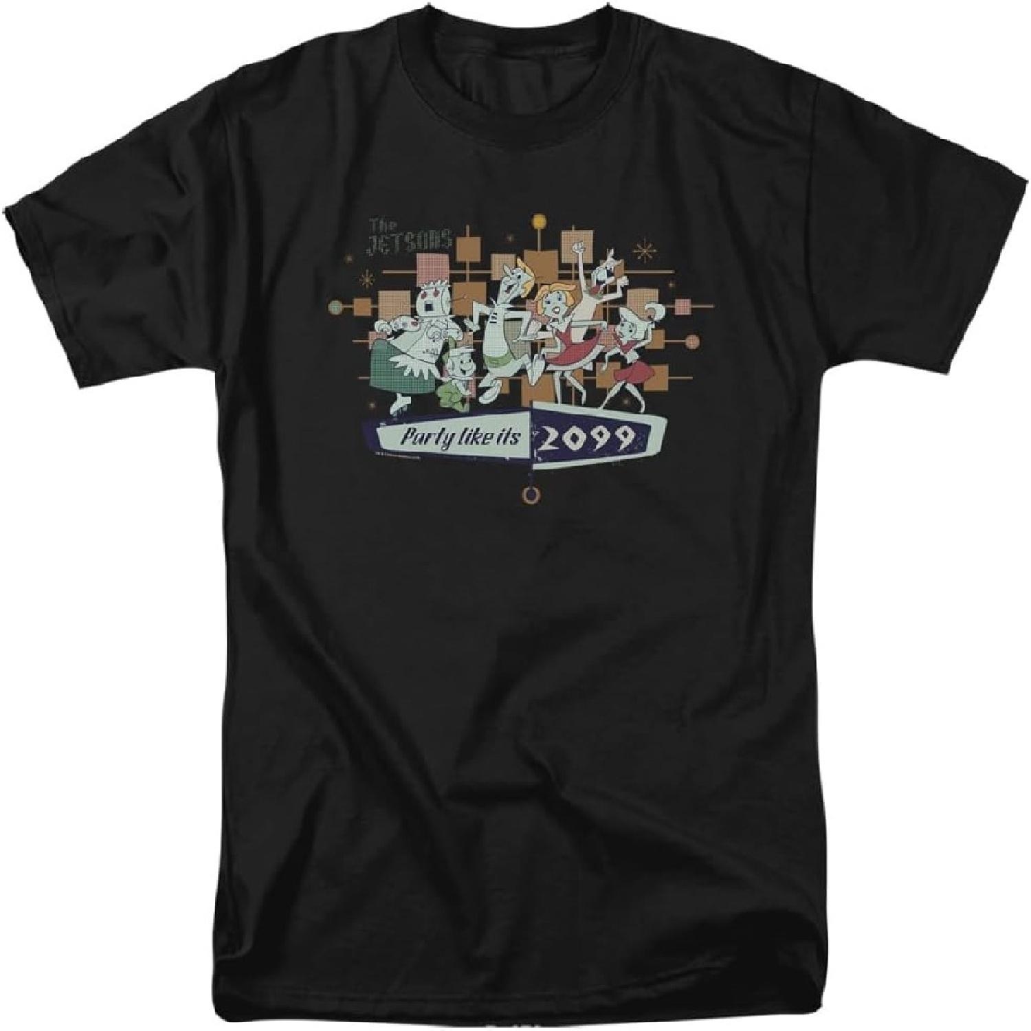 Popfunk Classic The Jetsons Party Like Its 2099 Unisex Adult T Shirt XXXXXL разноцветный