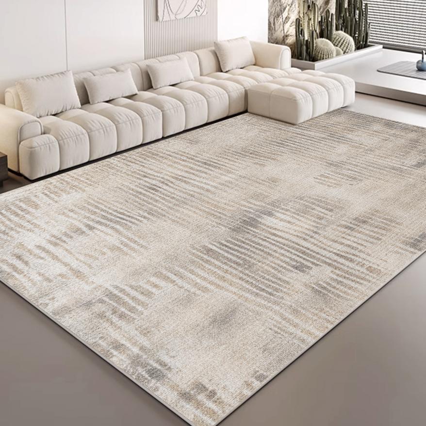 Luxurious Modern Minimalist Coffee Table Rug: Dirt-Resistant, Versatile for Living Room, Bedroom, or Bay Window