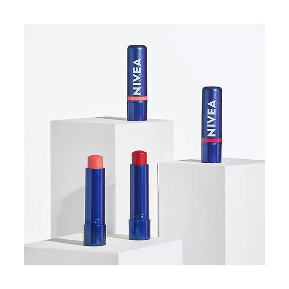 

NEW NIVEA Care & Color Lip Balm 4.8g (Select 1 of 2) Deep Red Cream Coral 175630 Deep Red 175630