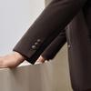 SEVEN Men's Lamb Wool Blend Mandarin Collar Suit Jacket