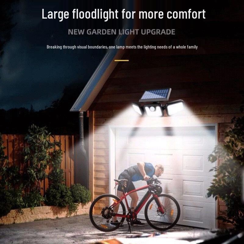 Waterproof Solar LED Motion Sensor Wall Lamp for Indoor/Outdoor Garden Pathway Illumination