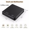 Digital Coffee Scale 0.1g to 3kg with Timer LED Screen for Espresso and Baking USB High Precision Kitchen Weighing in Oz ml g