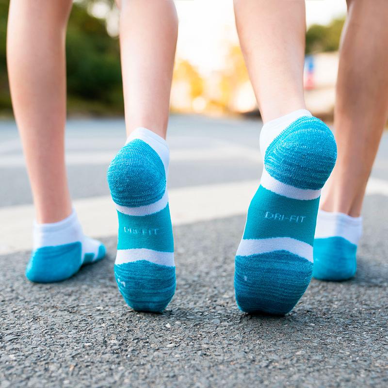 Sport Socks Women Men Outdoor Activity Athletic Running Training Marathon Short Sock Cotton Cushion Breathable Fitness Ankle Low Cut Sock