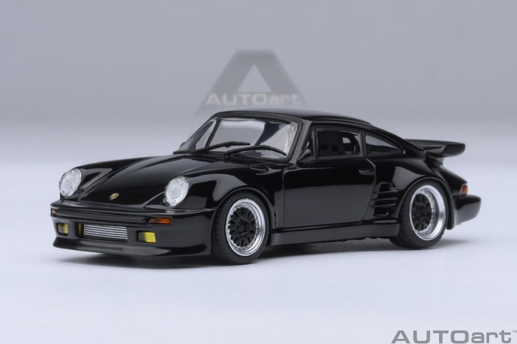 AUTOart 1/64 Scale Porsche 911 (930) Turbo "Wangan Midnight" Blackbird (Volume 1 Specification) Finished Model 20636