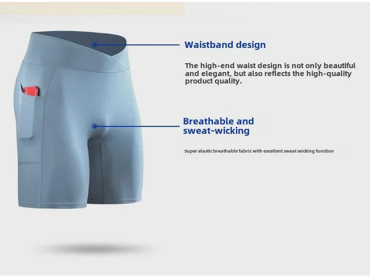 Men's High-Waisted Compression Fitness Shorts with Pockets - Breathable, High Elastic Running Tights