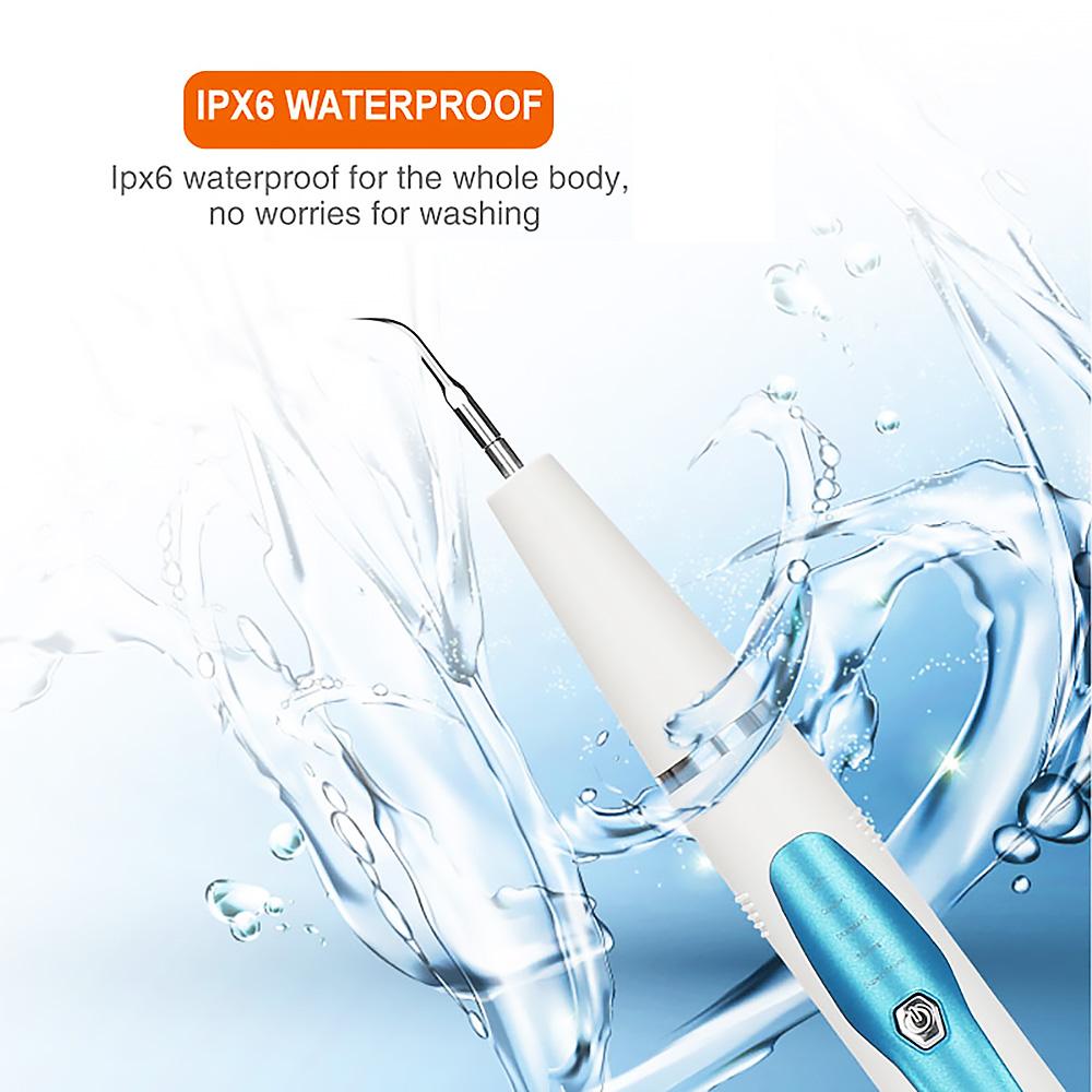 Portable Dental Scaler Ultrasonic Calculus Remover Scaling Electric Sonic Remover Stains Tartar Plaque Teeth Whiting Cleaner