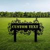 Personalized Butterfly Metal Garden Sign, Custom Name Yard Art, Outdoor Decor Gift for Nature Lovers