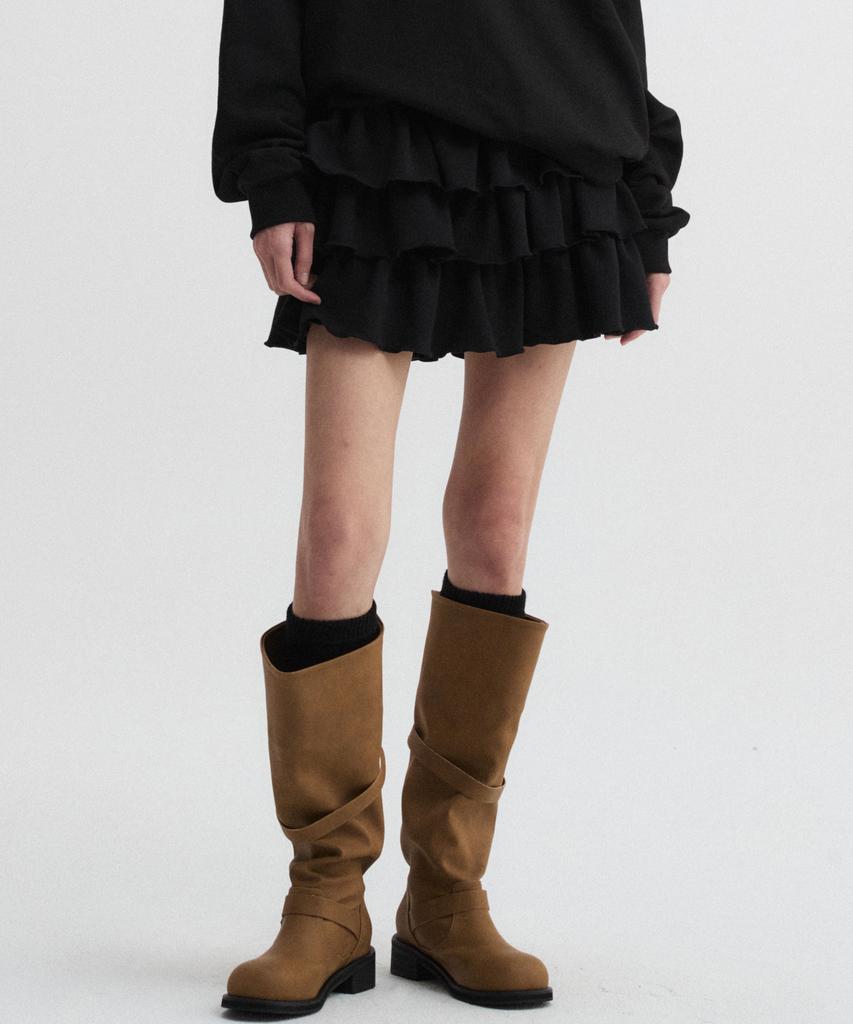 Diaeneseualumeon Soft Frilly Skirt Black