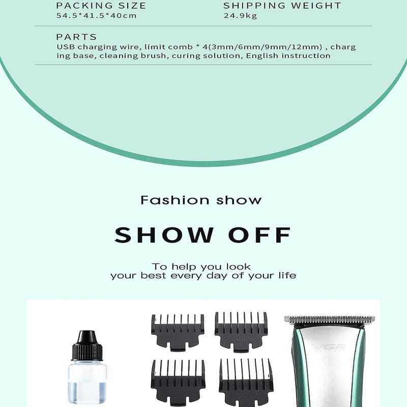 High Quality Waterproof Oil Head Stainless Steel Clippers Carving Hair Clipper Professional Haircut Household Stainless Steel Electric Clippers Men