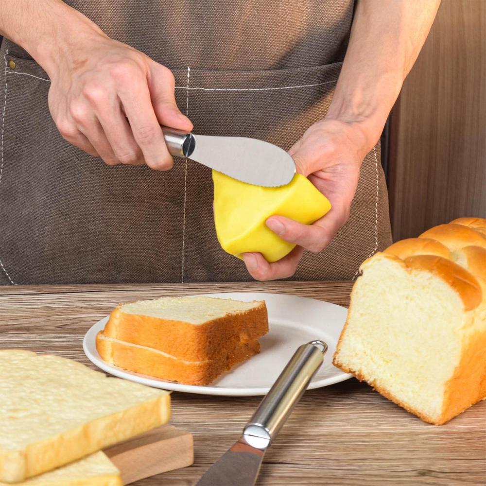 Butter Knives Spreader Cold Butter Knives Stainless Cheese Spreader Charcuterie Utensils For Condiments Jam Pastry Making