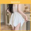 Satin Nightwear Dress With Breathable Fabric And Elastic Fit For Relaxation