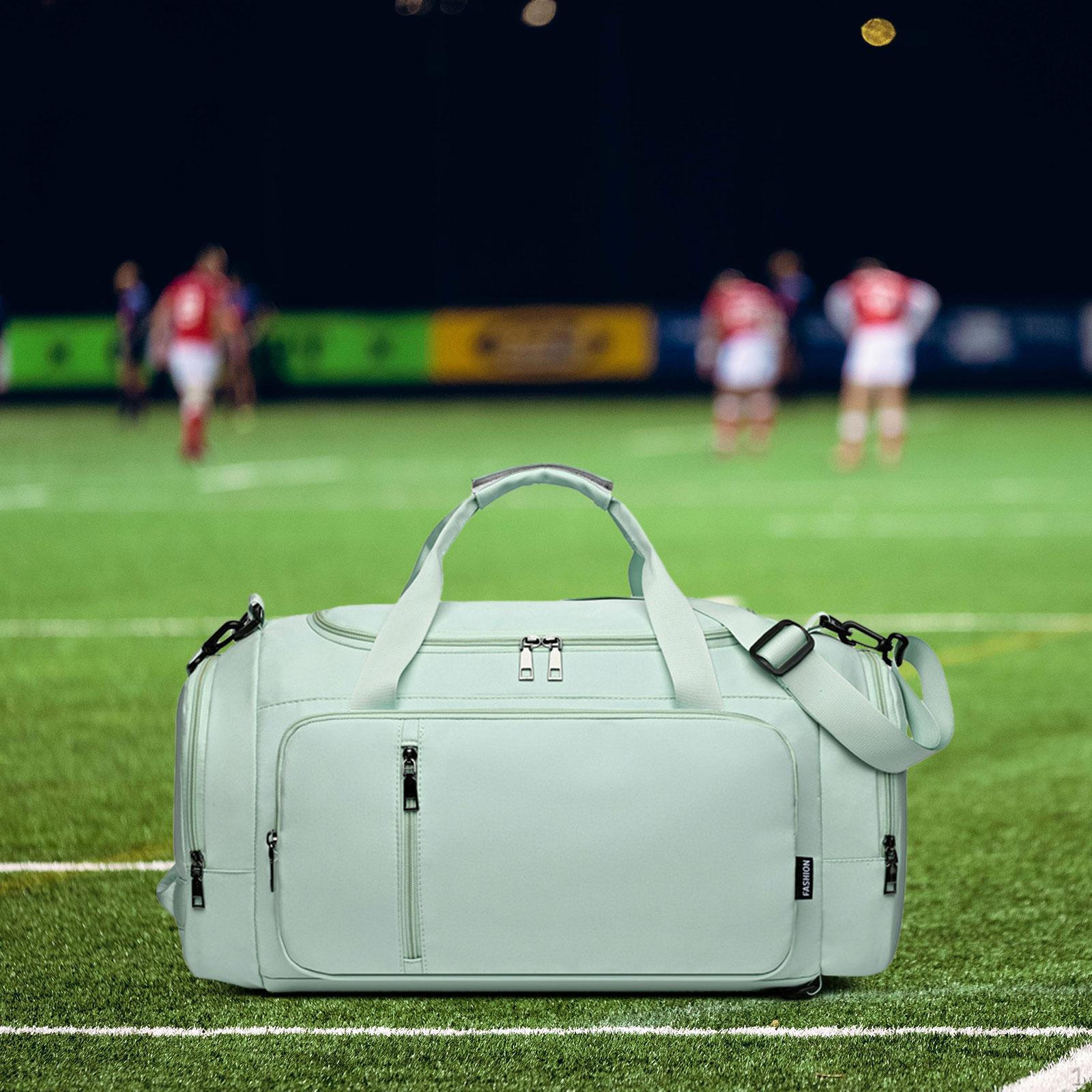 

Дорожня спортивна сумка Gym Duffel Overnight Carry on Tote для чоловіків, жінок, багаж великої місткості зелений