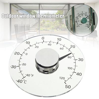 Outdoor Window Thermometer Weather Station with Humidity Sensor for Home Garden Greenhouse DIY Waterproof Temperature Gauge