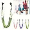 1pc Purple Polyester Yoga Strap For Waist Back Leg Stretch Anti Gravity Door Inversion For Dance Ballet Gymnastics Training