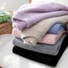100% Wool Unisex Children's Half-High Collar Sweater, Thickened Plain Color for Autumn/Winter, Medium & Large Sizes