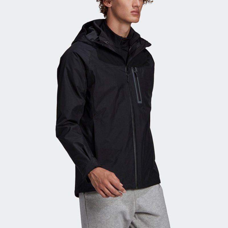 adidas Jackets Men's Black Hooded Moderate Other GF0019