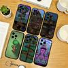 Чохол для телефону Terraria для iPhone 17, 16, 15, 14, 13, 12, 11 Plus, Pro Max, Інших М'який Чорний Чохол
