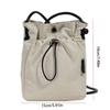 Purse Drawstring Canvas Bag Crossbody Bag Mobile Phone Bag Cute Nylon Shoulder Bag  Office Worker