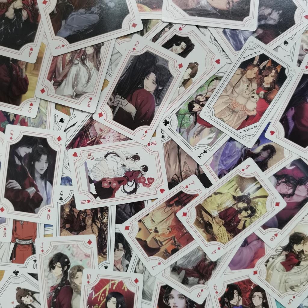 Juego de Mesa de Cartas Cosplay Bendición de los Oficiales del Cielo Poker de Tapa Dura Juguete Regalo Con Caja
