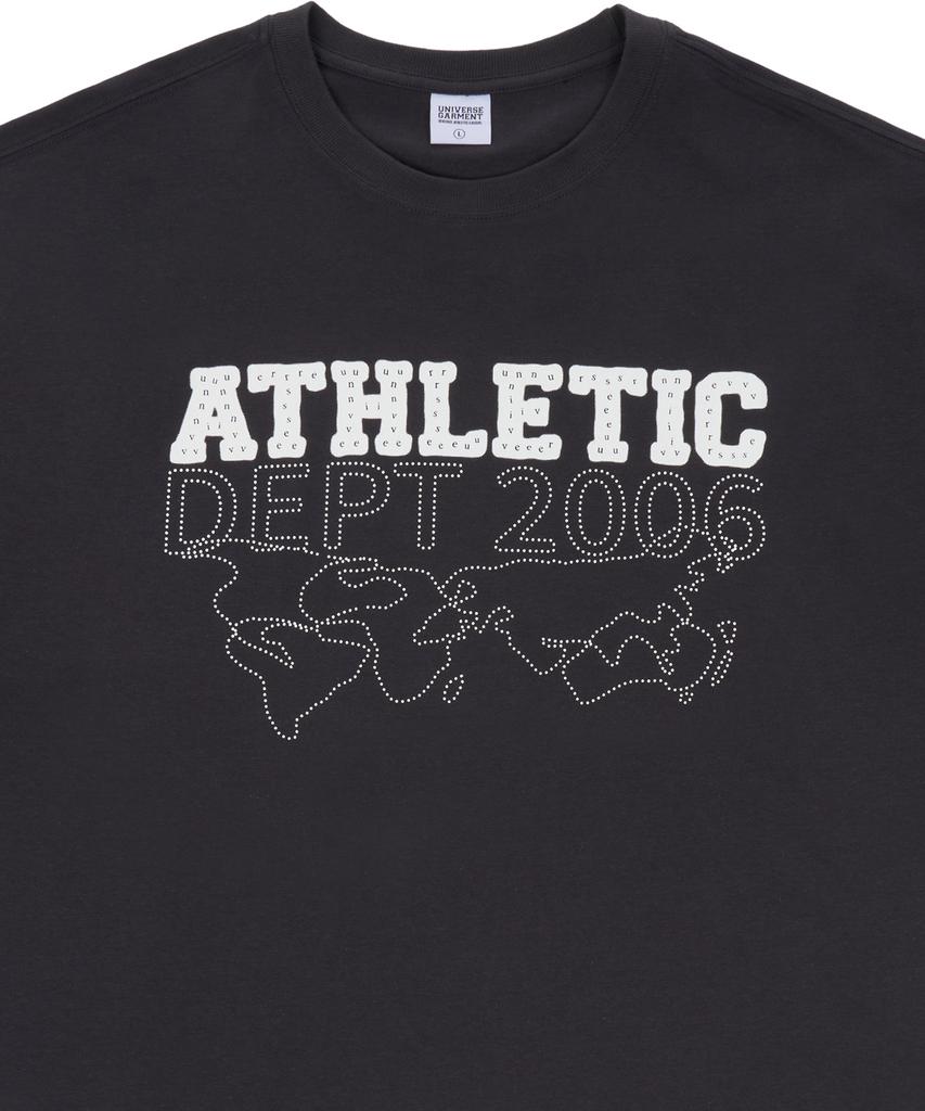 Yunibeoseugameonteu Dot Signed T-Shirt_Charcoal