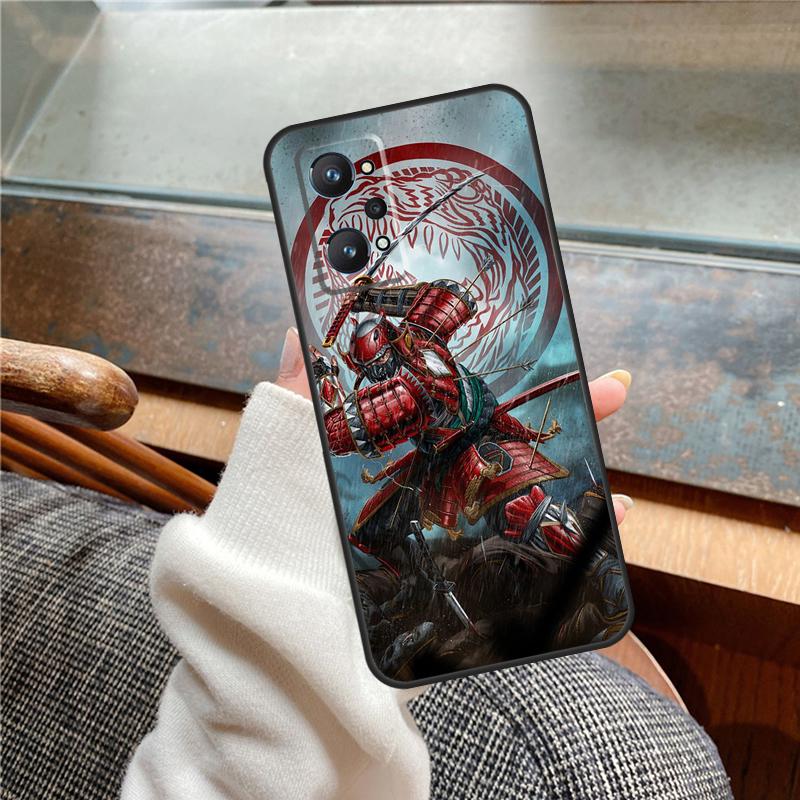 Japan Ninja Samurai Red Sun Case For Realme 15 Pro 11 12 13 14 Pro Plus C65 C67 C61 C53 C55 C51 C25 C63 C71 C75 GT6 GT7