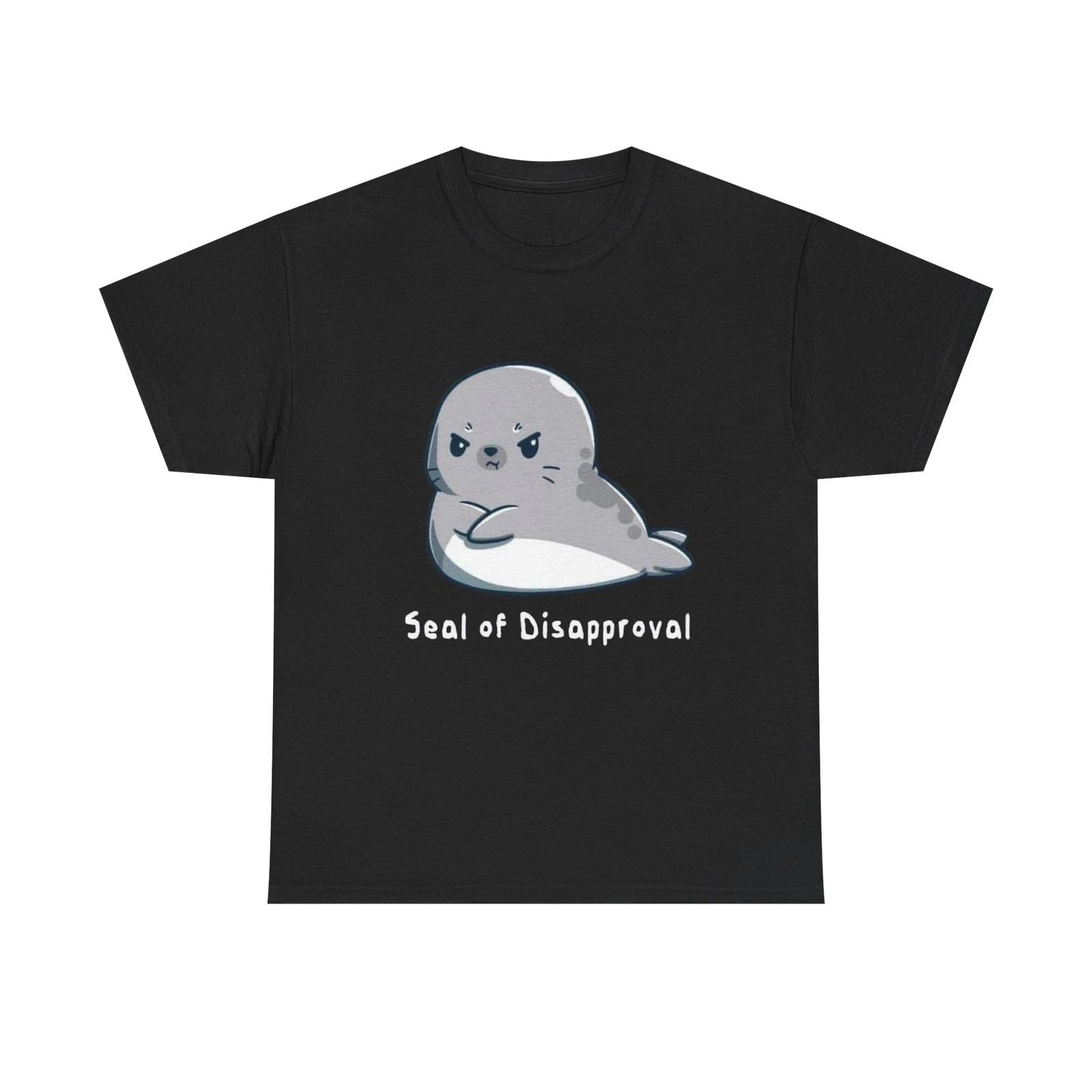 Seal of Disapproval Tee | Cute Angry Seal Illustration L