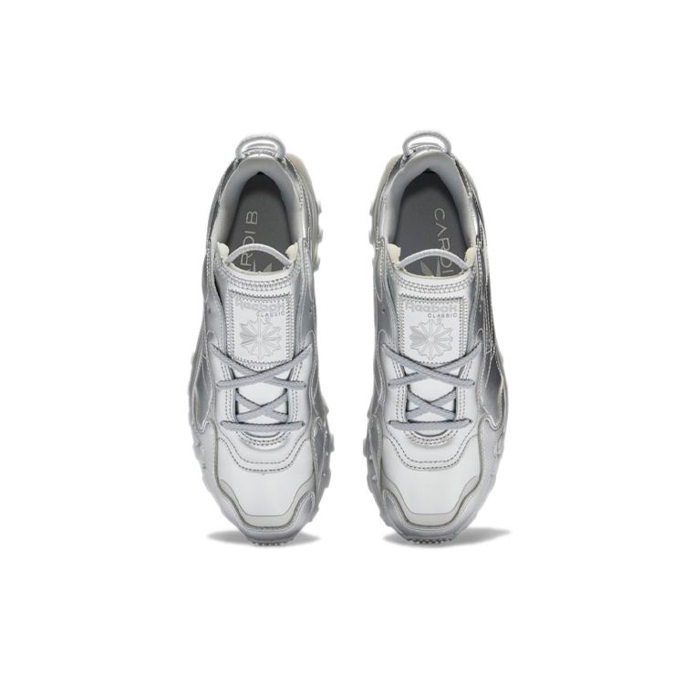 Reebok Cardi B X Classic Leather Silver Metallic Pewter GW2632
