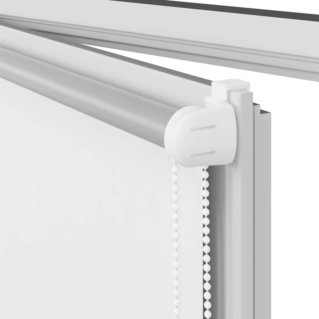 Blackout Roller Blind White 90x130 cm Fabric Width 85.7 cm Polyester