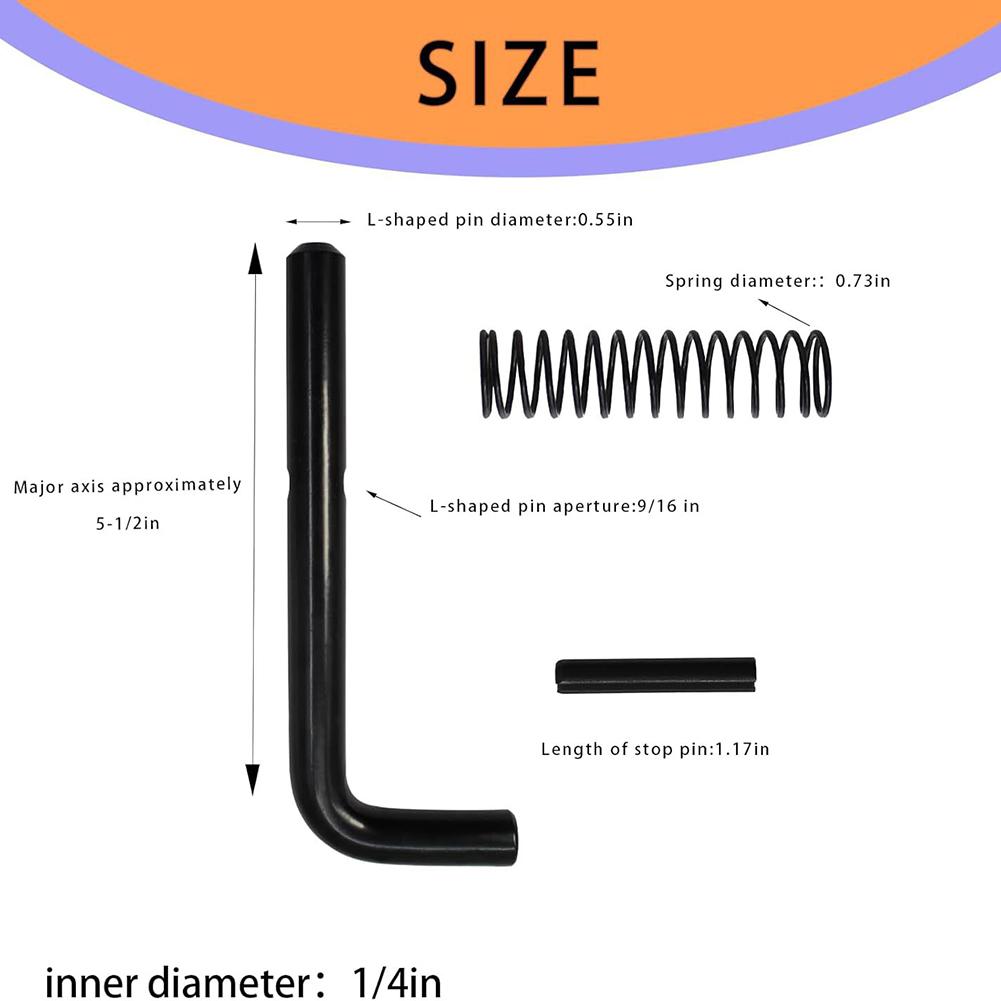 1/2pcs Heavy Duty 847 Latch Kit Spring Latch For Trailer Ramp Gate Replacement Parts Accessories Easy Installation