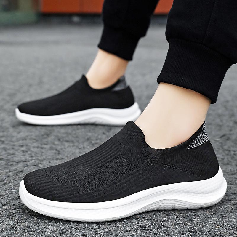 Men's Shoes Breathable New Trendy Soft-soled Casual Shoes One Pedal Running Breathable Shoes Men's Sports Shoes