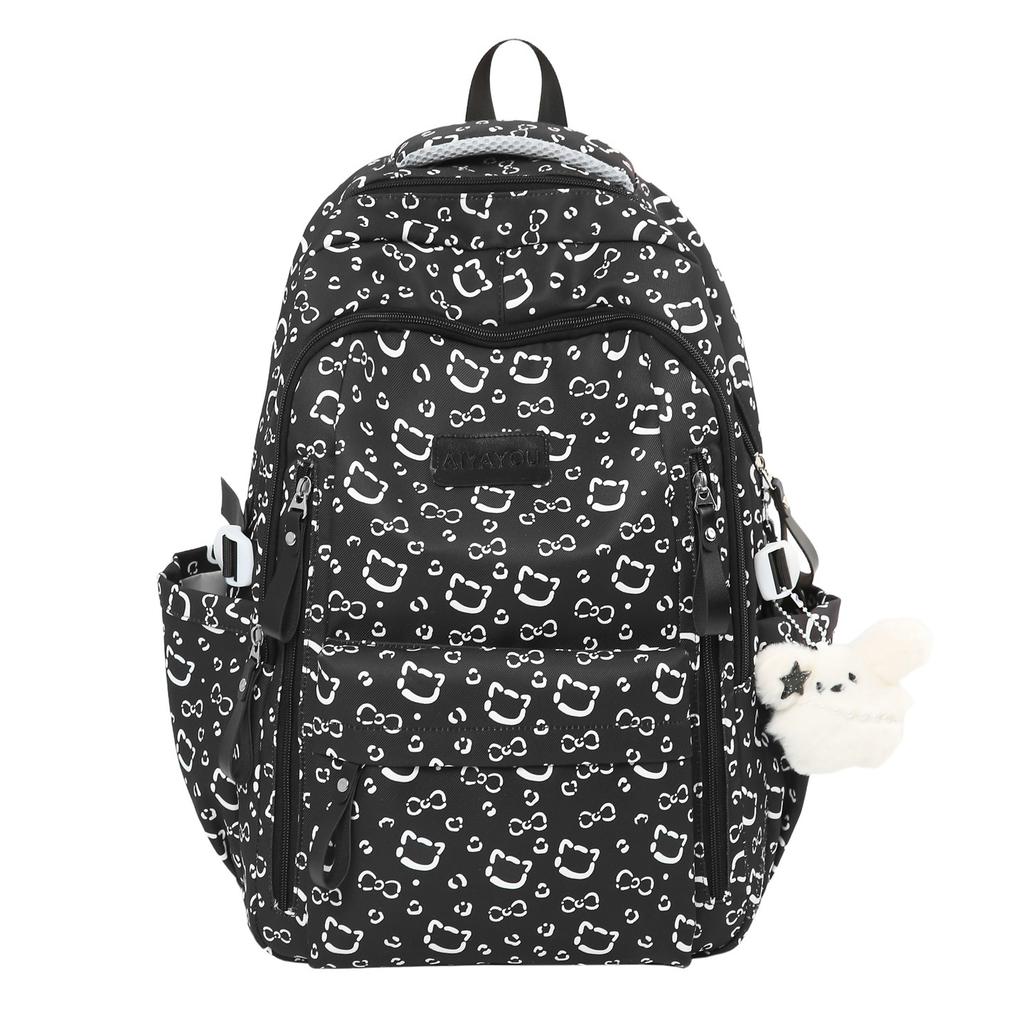 Schoolbag high-value backpack female Japanese ins sweet and cute cartoon print primary and secondary school students 3rd to 5th grade backpack