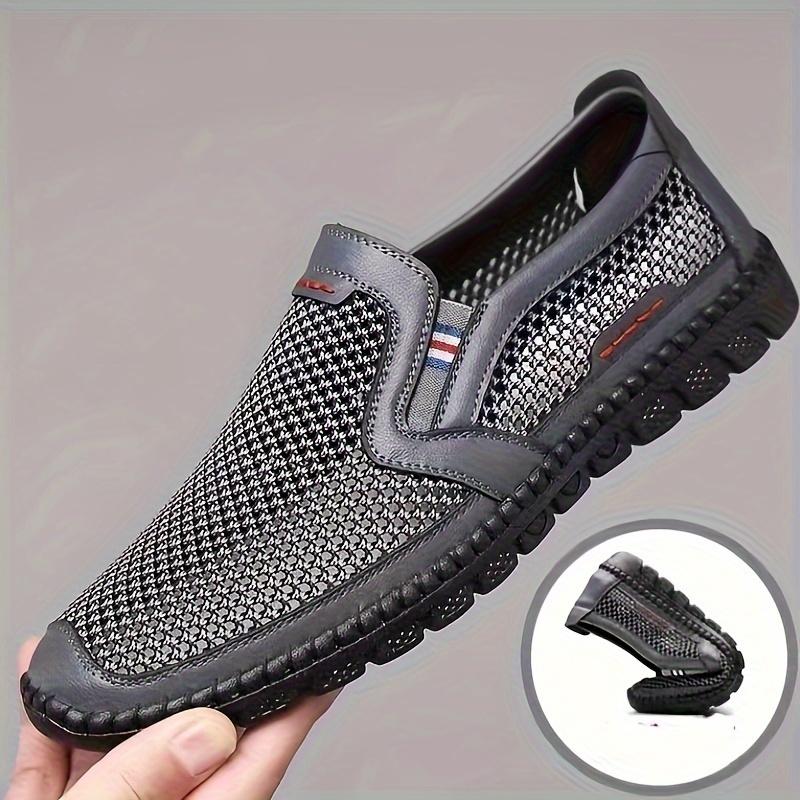 Men's Slip On Casual Shoes Non Slip Breathable All Seasons Outdoor Walking Camping Fishing All Seasons Comfy Durable