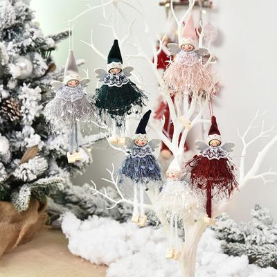 Weihnachtsengel Puppe Süßes Feenmädchen Christbaumschmuck Weihnachten Natal 2025 Neujahr Heimdeko Schaufensterdeko Zubehör